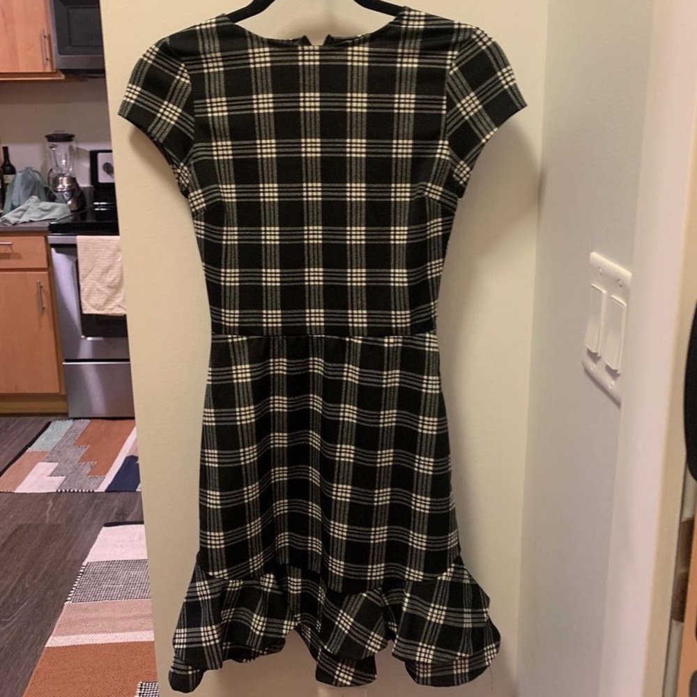 Love Ady Black and White Ruffled dress